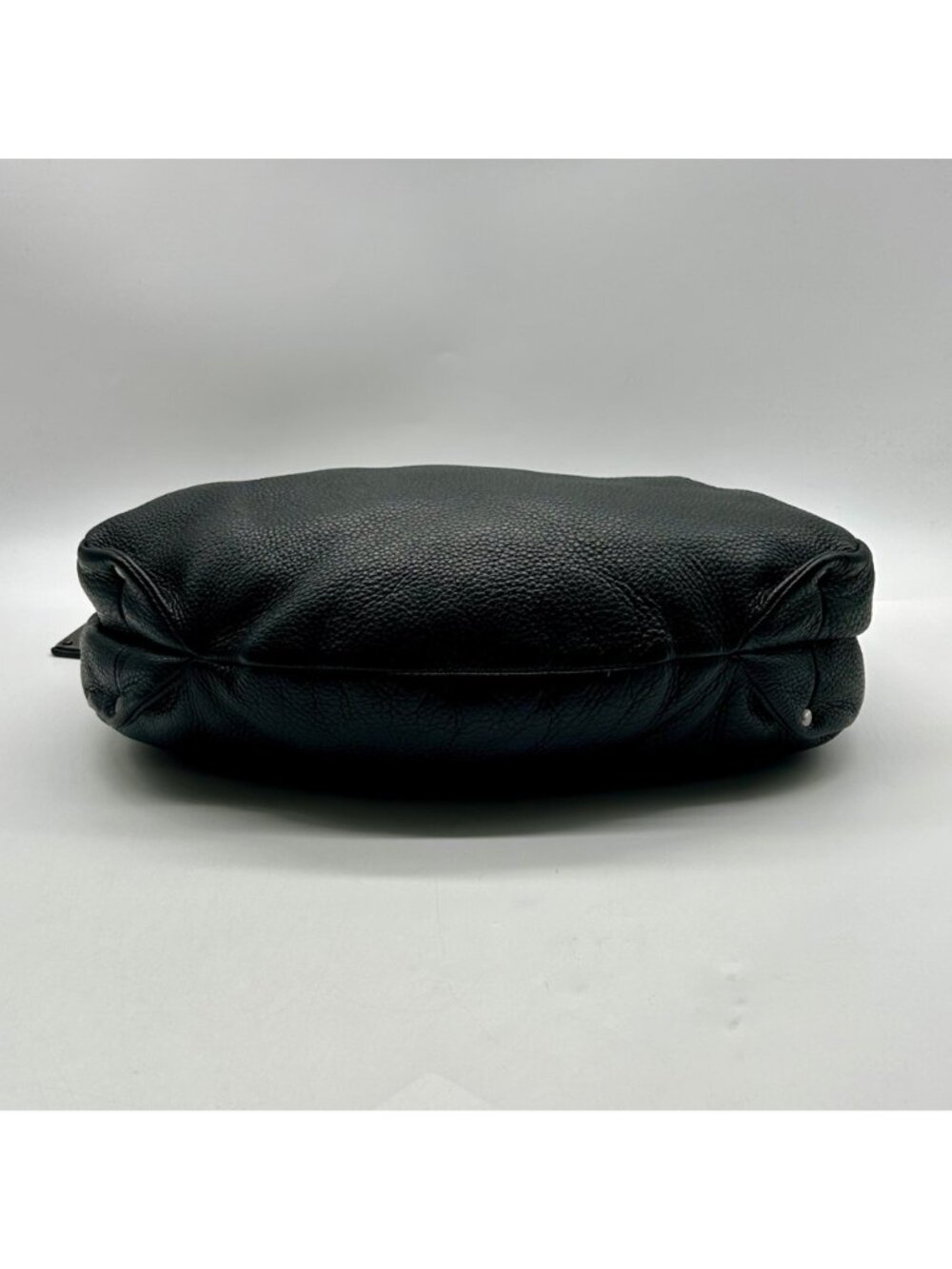 Kenneth Cole Black Pebbled Leather Slouch Hobo Bag - Picture 5 of 11